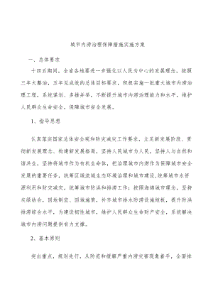 城市内涝治理保障措施实施方案.docx