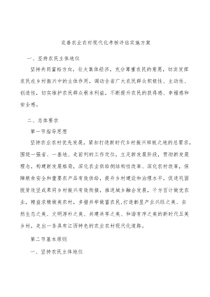 完善农业农村现代化考核评估实施方案.docx