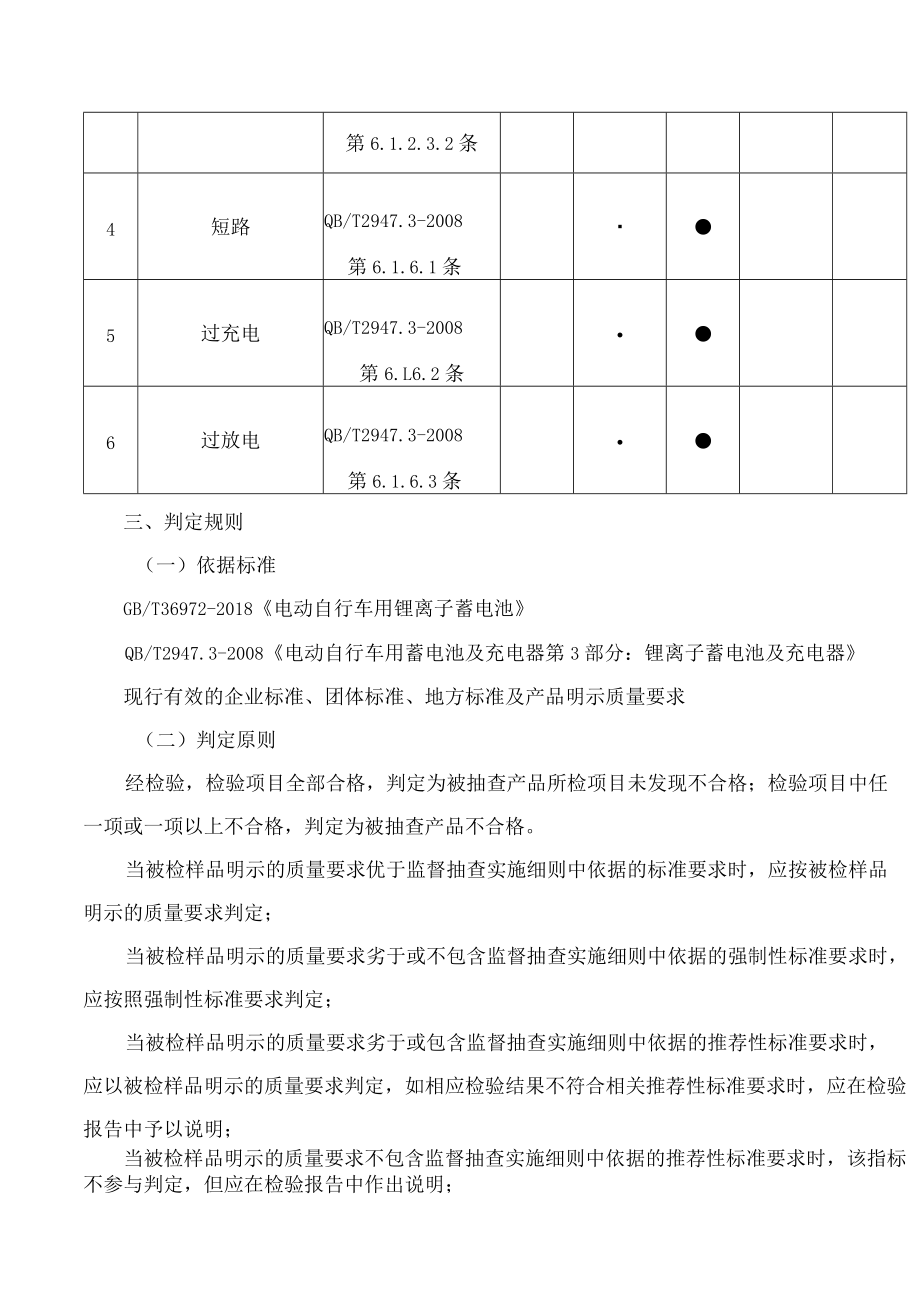 广东省电动自行车用锂离子蓄电池产品质量监督抽查实施细则.docx_第3页