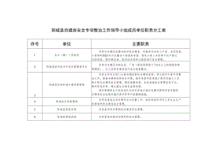 阳城县自建房安全专项整治工作领导小组成员单位职责分工表.docx