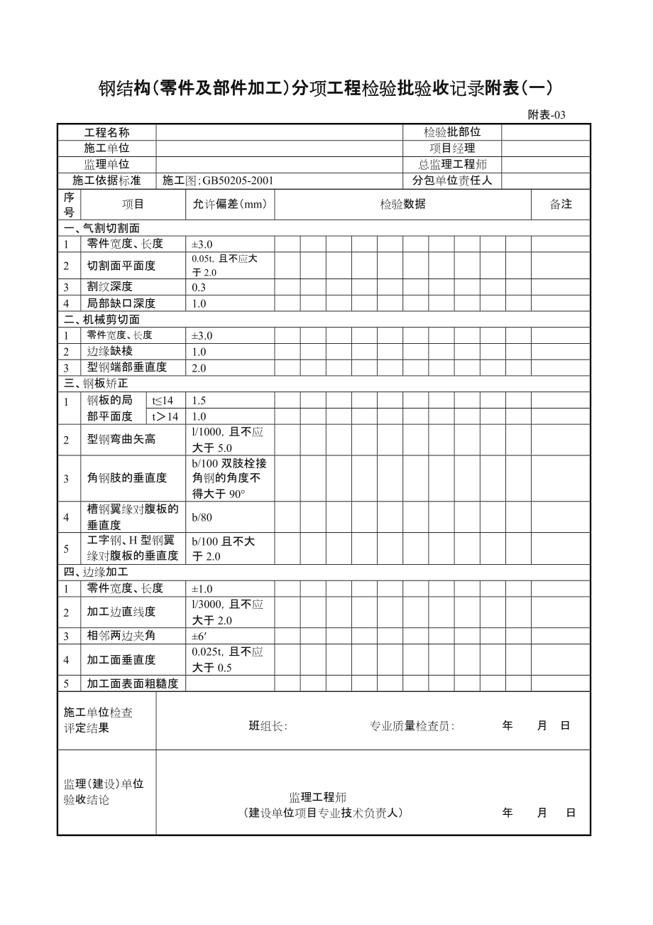 钢结构验收表格.doc_第3页