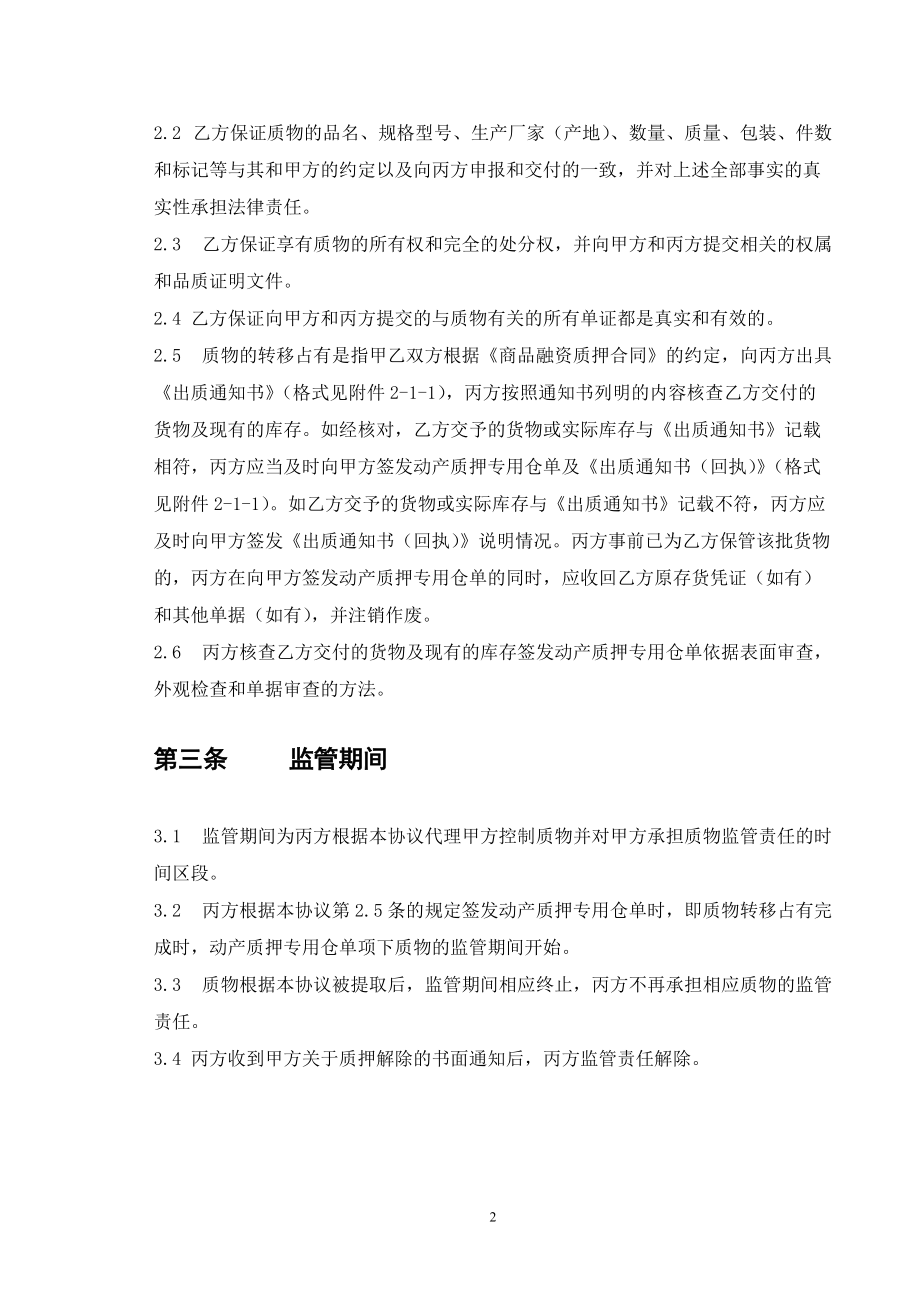 商品融资质押监管协议.docx_第3页