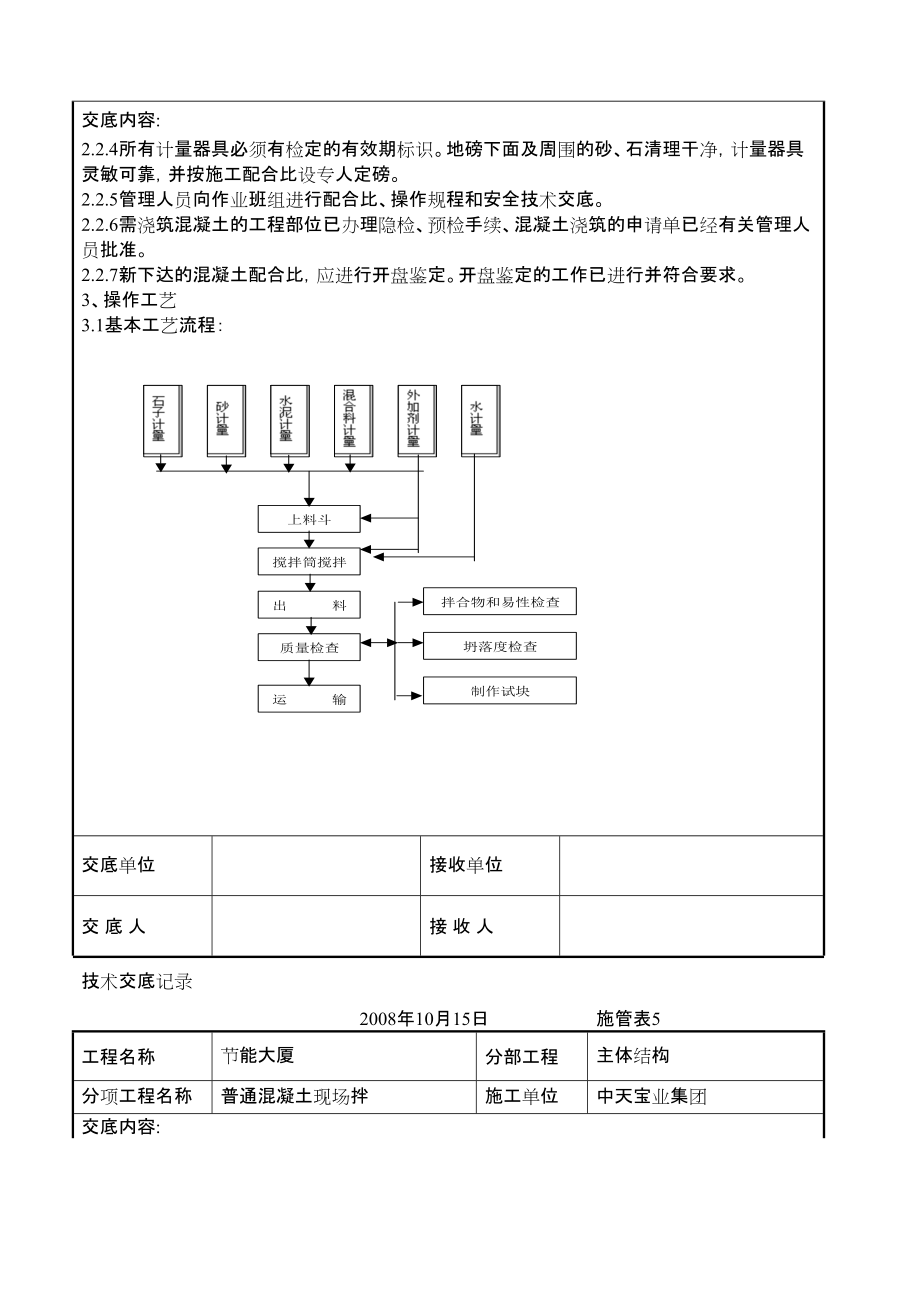 普通混凝土现场拌交底记录.doc_第3页