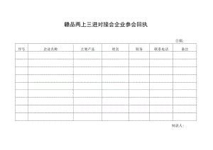 赣品两上三进对接会企业参会回执.docx