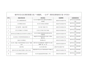 福州市长乐区消防救援大队“双随机、一公开”消防监督抽查计划7月份.docx