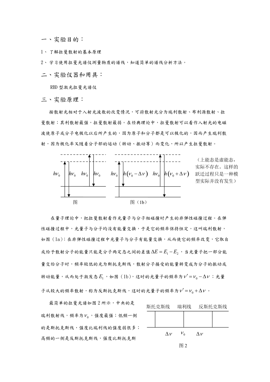 拉曼光谱实验报告.doc_第2页