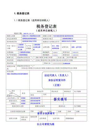 国家税务局纳税人常用文书填写范本.docx