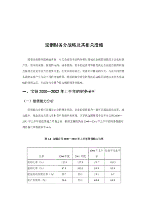 宝钢集团财务分战略及其相关措施分析报告.docx