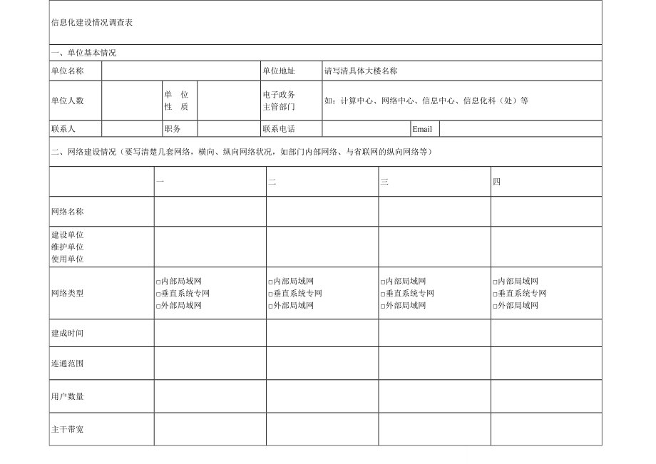 信息化建设情况调查表.doc_第1页