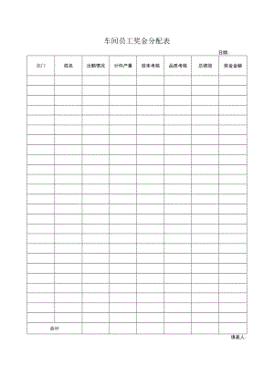 车间员工奖金分配表.docx