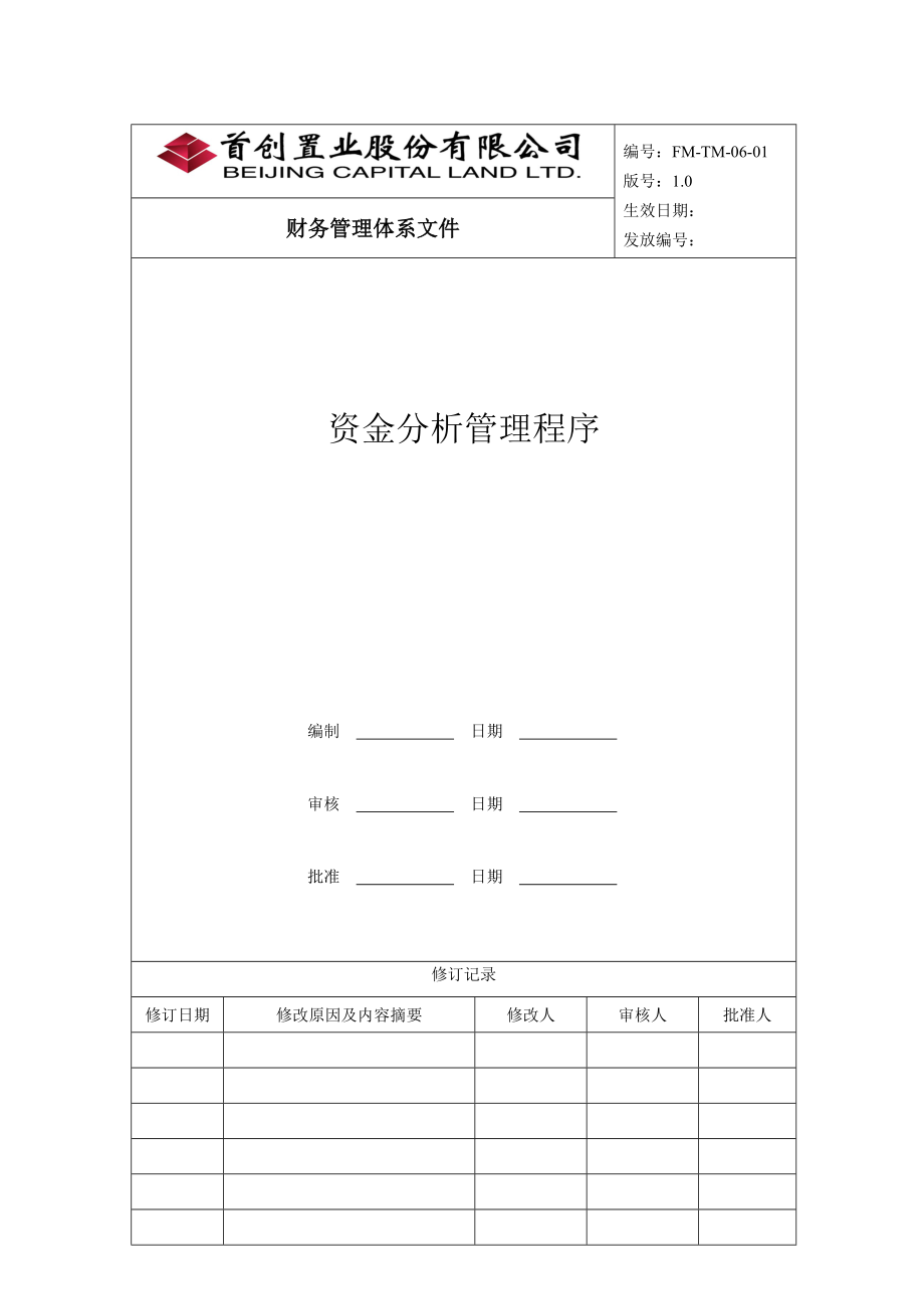 某企业资金分析管理程序.docx_第1页