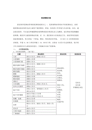 小区保洁管理方案.doc