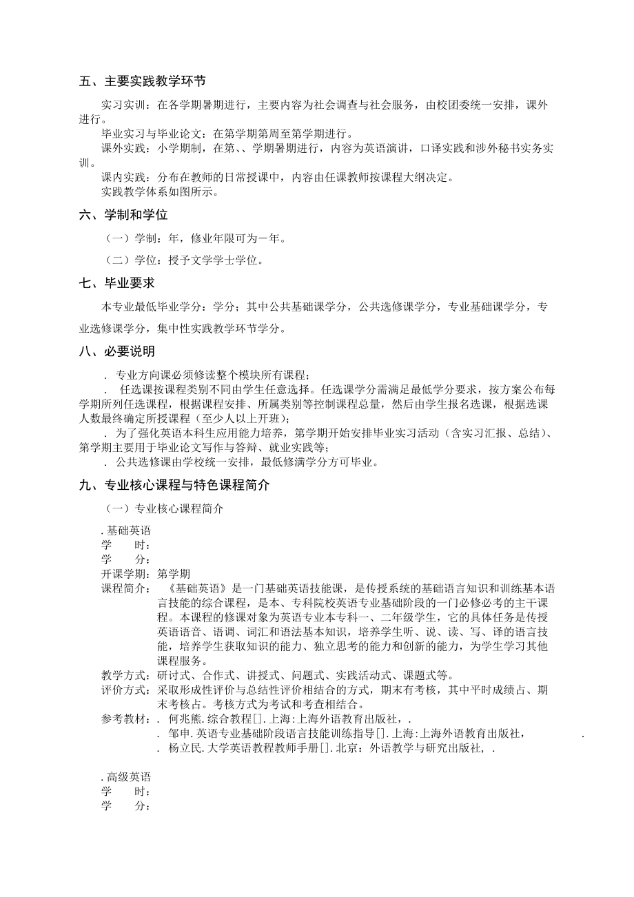 英语专业人才培养方案.doc_第2页