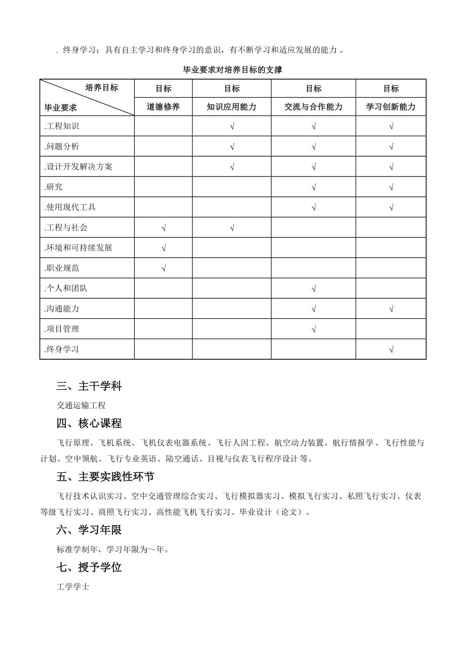 飞行技术专业人才培养方案.doc_第3页