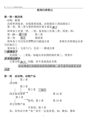 报关员商品编码归类笔记.docx