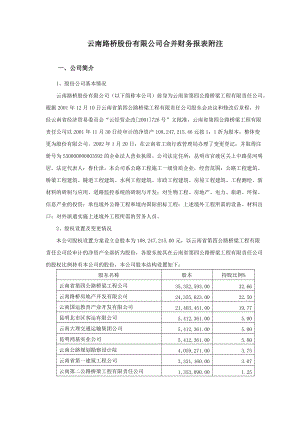 某路桥股份有限公司合并财务报表附注.docx