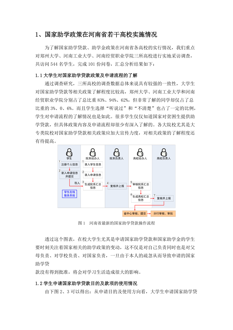 国家助学贷款政策在河南省高校的调研分析.docx_第2页