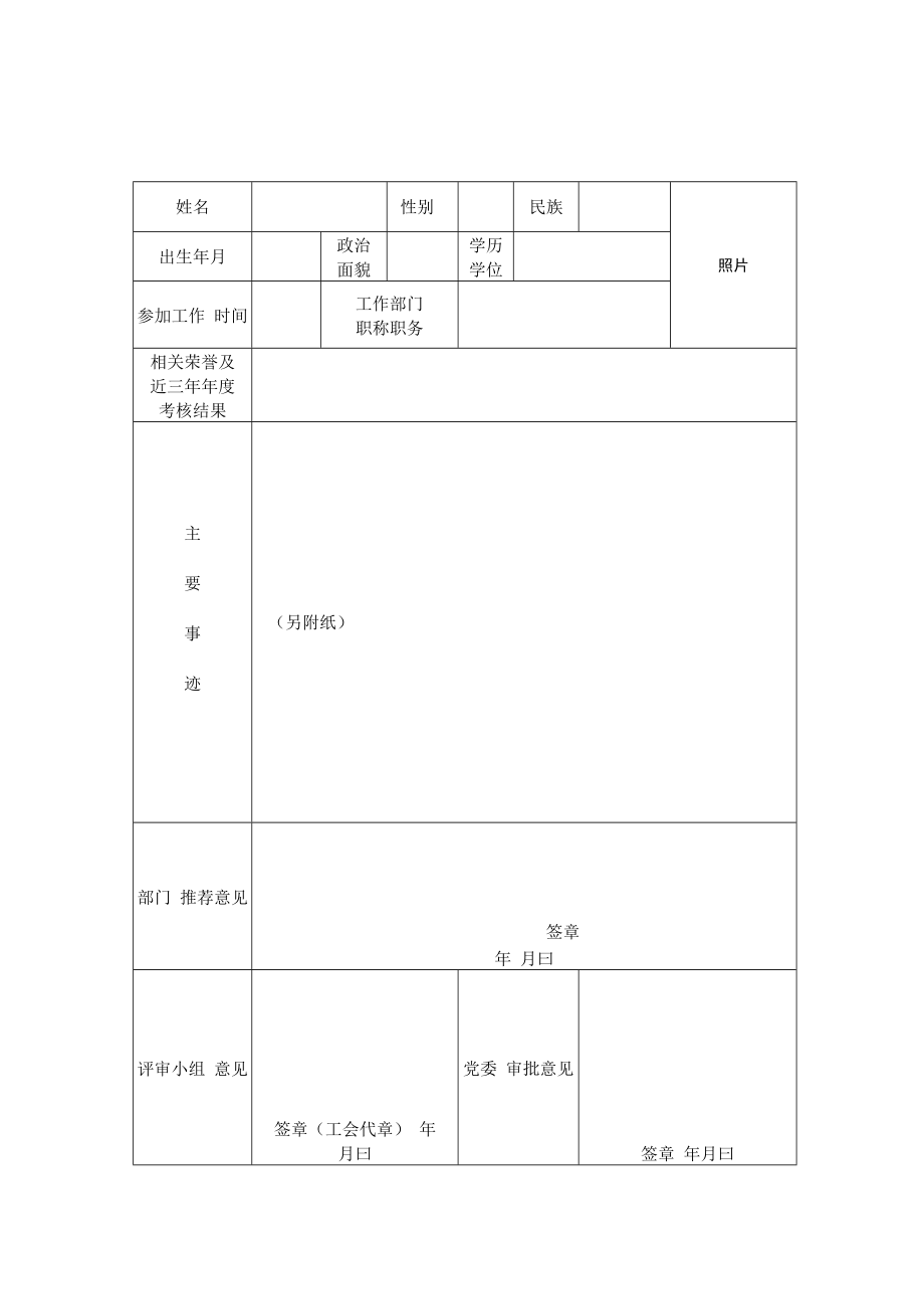 景德镇学院“‘三育人’标兵”推荐表.docx_第2页