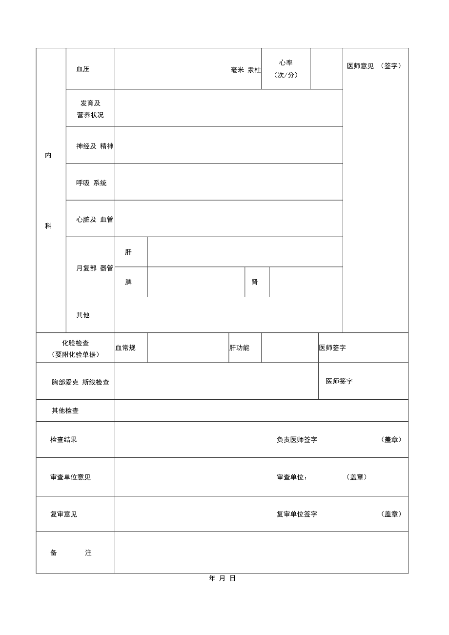 贵州大学体格检查表.docx_第2页