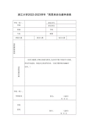 浙江大学200 年度先进班级评审表.docx