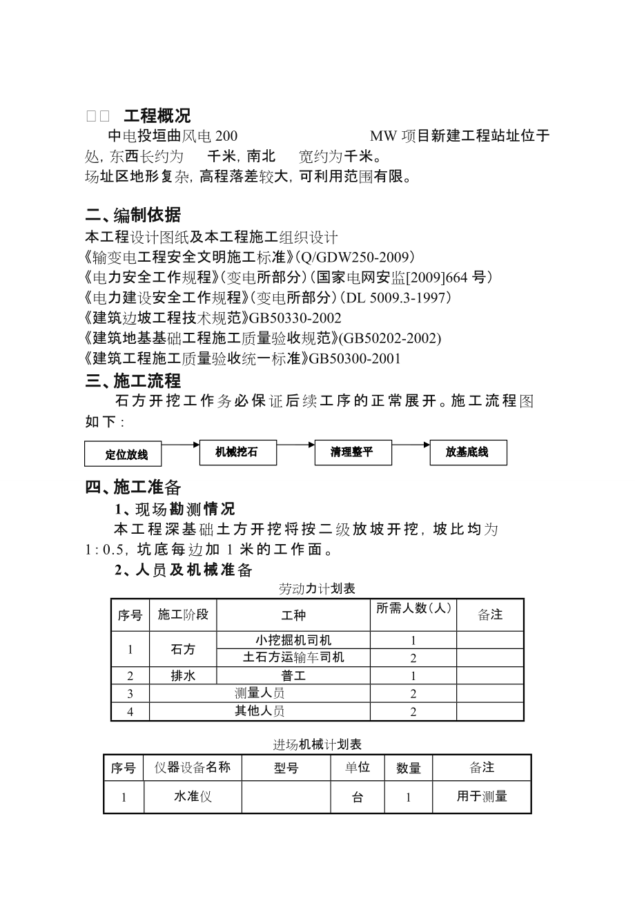 风电基础深基坑开挖施工方案.doc_第3页