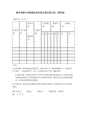 餐饮具集中消毒服务单位基本情况登记表.docx