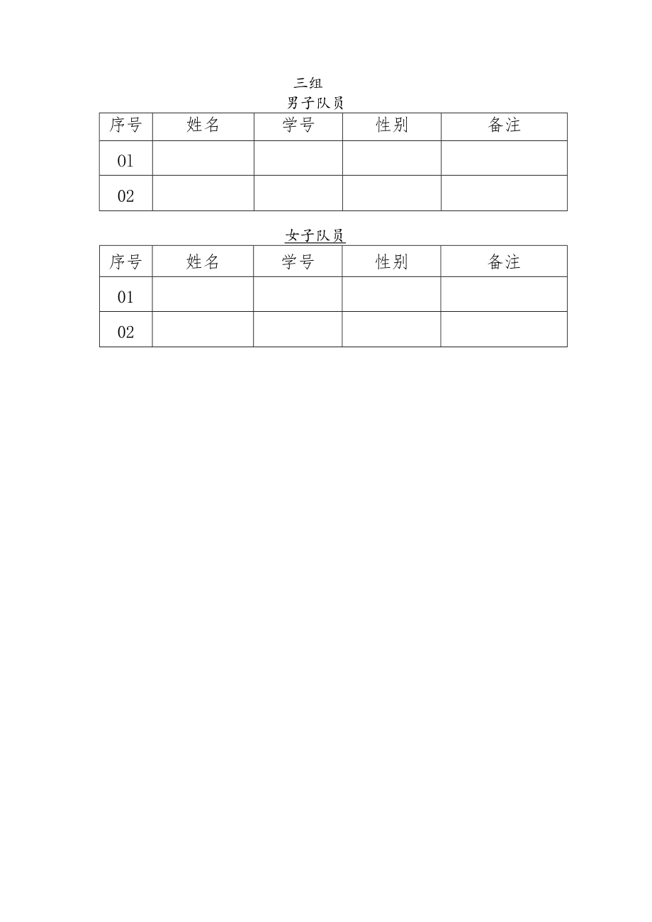 黄山学院第六届“青春杯”轮滑比赛报名表报名表一速度轮滑、自由式轮滑.docx_第3页