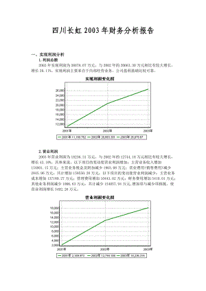 四川长虹财务管理综合分析过程.docx