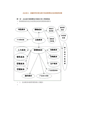 XXXX年企业设立、投融资和经营过程中的纳税筹划及典型.docx