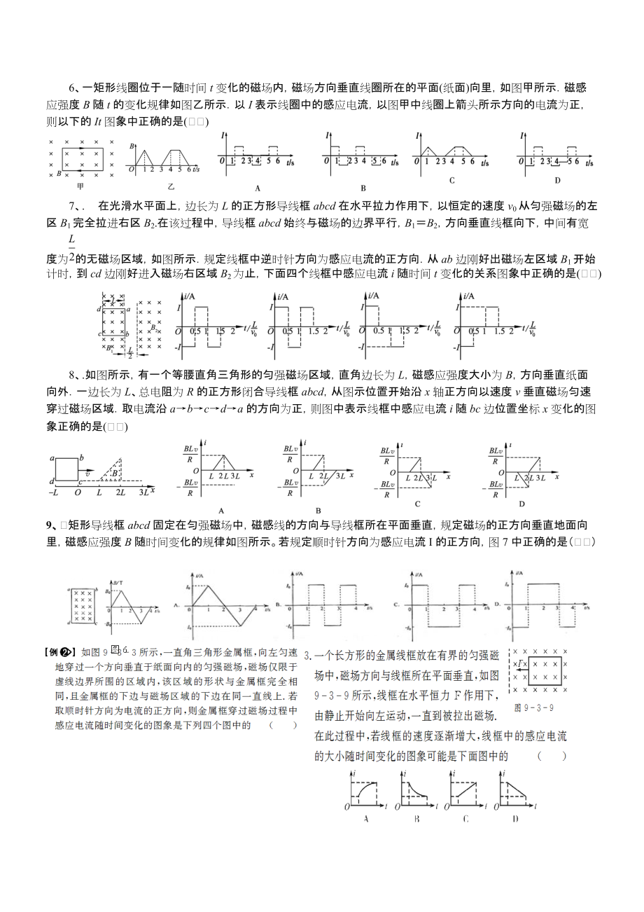 电磁感应图像专题(好题).doc_第2页