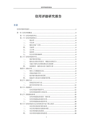 信用评级研究报告.docx