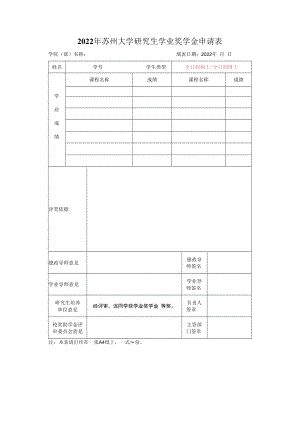 苏州大学（ ）奖学金审批表.docx