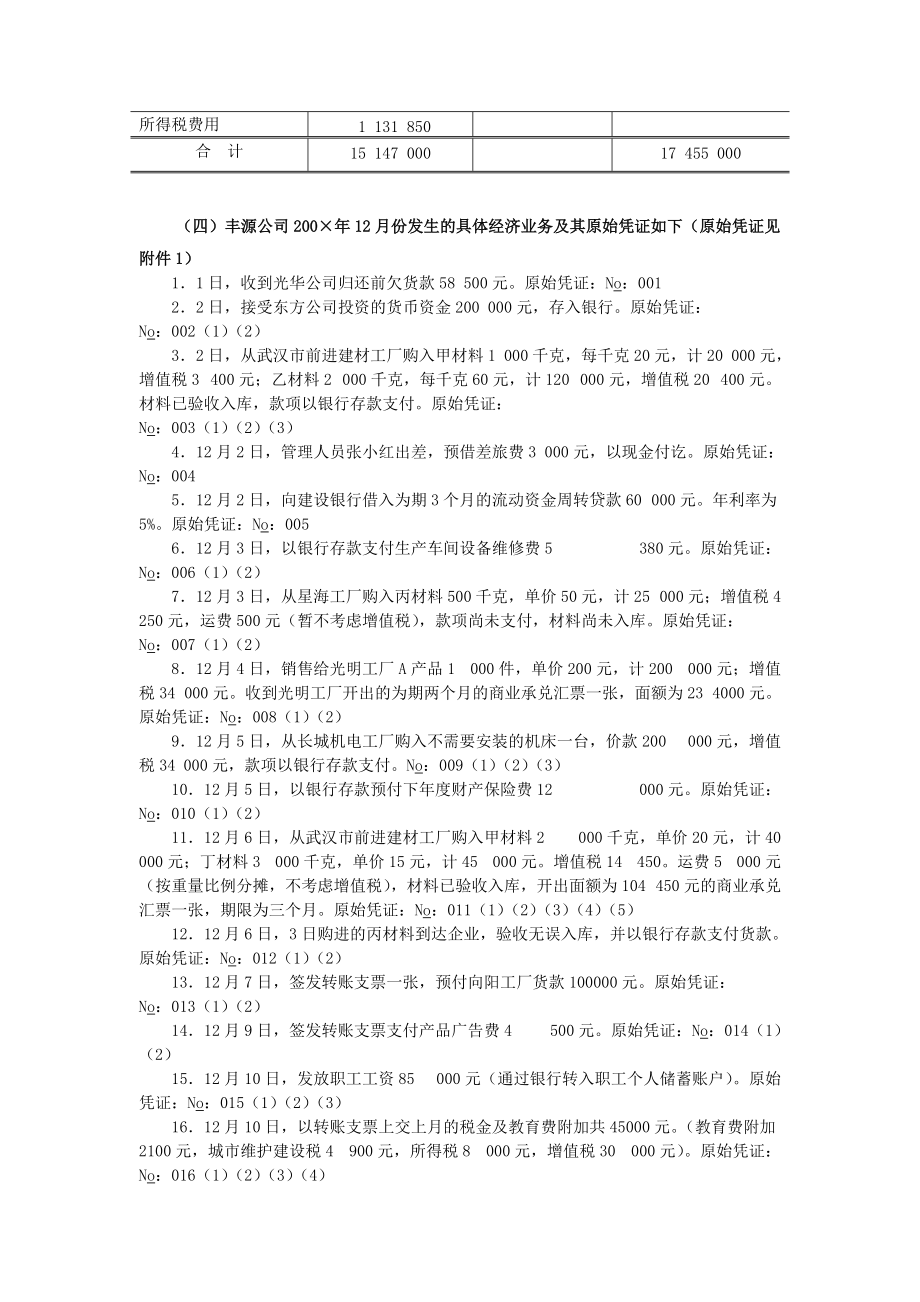 会计实习资料-丰源实业有限责任公司(DOC 41页).docx_第3页