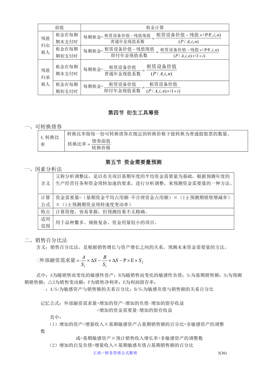 中级会计师财务管理计算公式汇总.docx_第3页