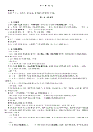 XXXX年会计从业资格考试-会计基础讲义(DOC 164页).docx