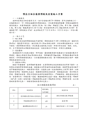 预应力组合箱梁预制施工方案.doc