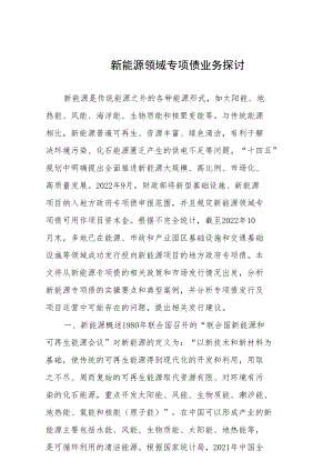 新能源领域专项债业务探讨.docx