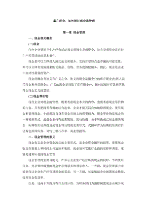 赢在现金：如何做好现金流管理(DOC 290页).docx