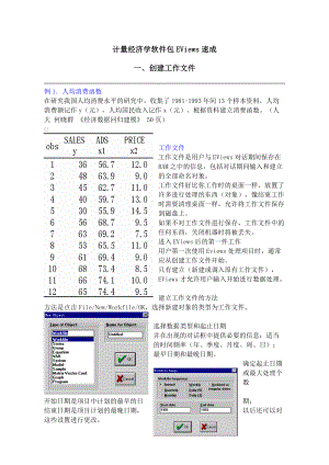 计量经济学软件包EViews速成.docx