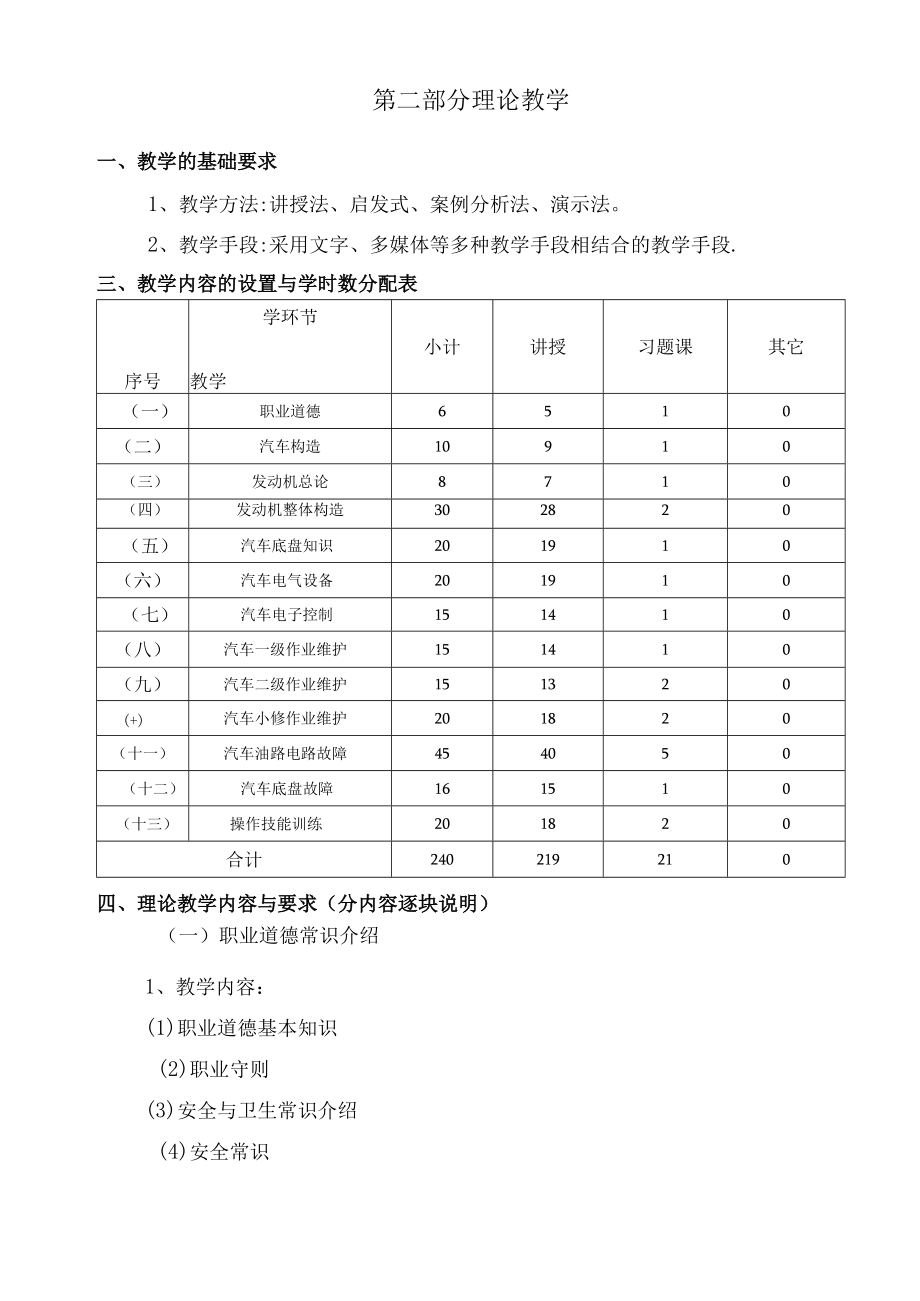 汽车修理工培训计划.docx_第3页