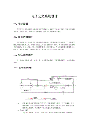 办公自动化系统设计中电子公文设计与实现.docx