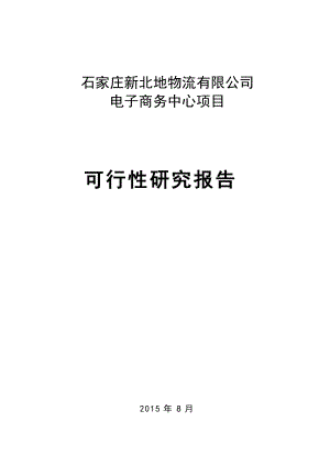 物流有限公司电子商务中心项目可行性研究报告.docx