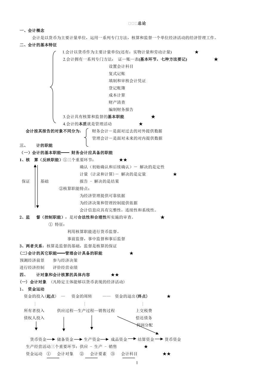 财务会计与财务管理基础知识分析讲义重点.docx_第1页