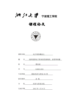 电子商务期末报告格式(1).docx