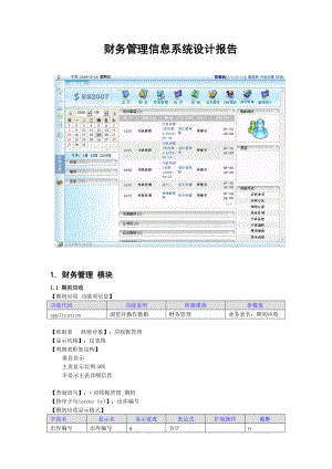 财务管理信息系统设计报告.docx