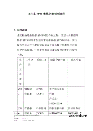 某家具公司SAP实施专案之维修拆解改制流程分析.docx