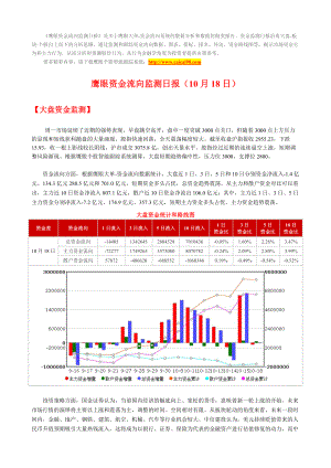 鹰眼个股跟踪--资金流向监测日报1018.docx