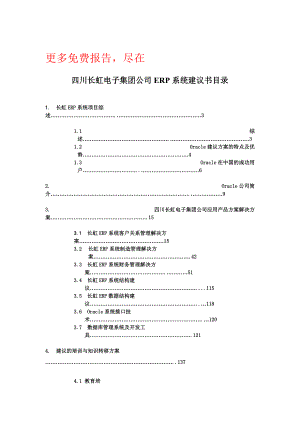 某咨询长虹ERP系统建议书.docx