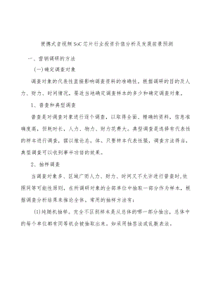 便携式音视频SoC芯片行业投资价值分析及发展前景预测.docx