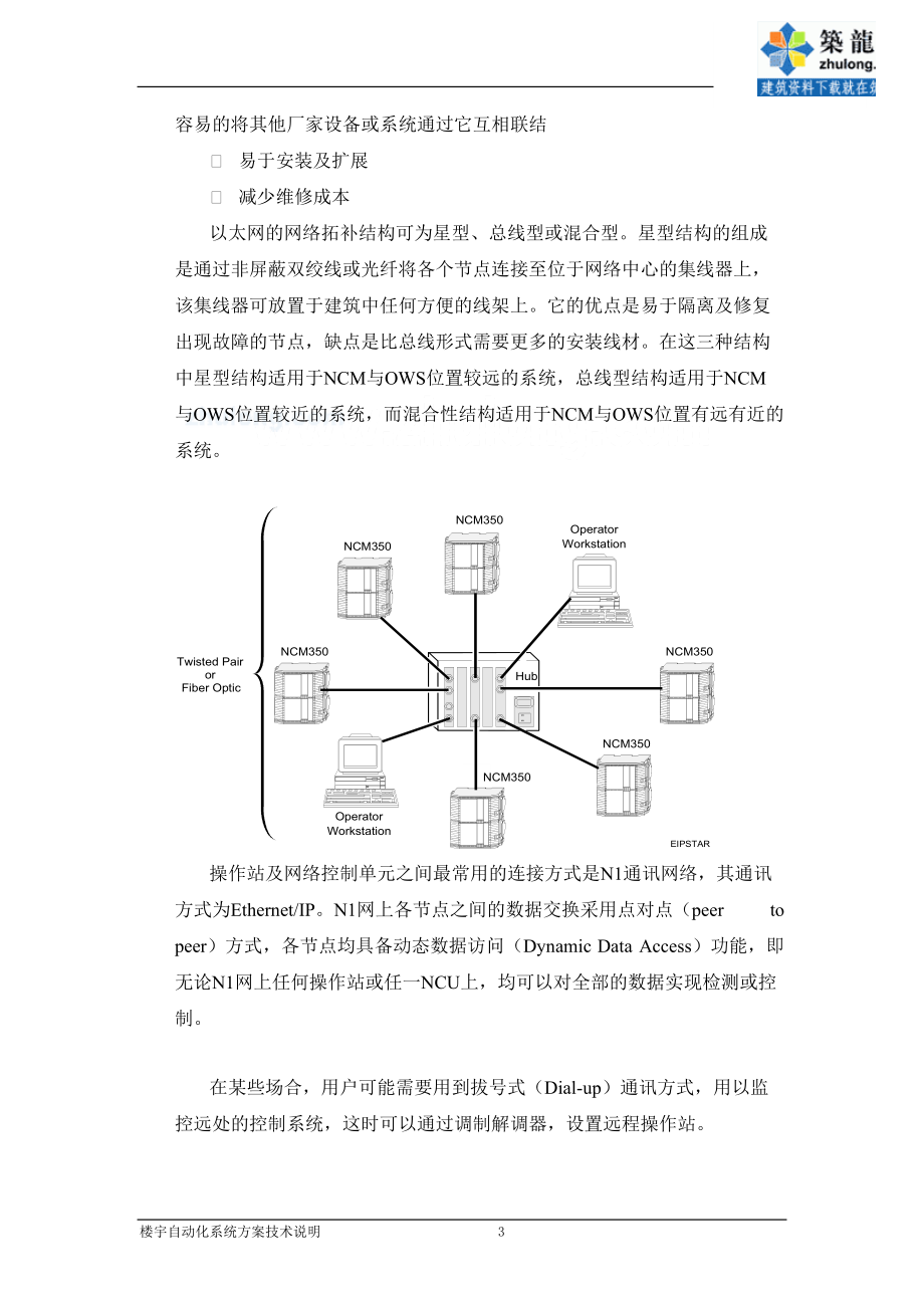 楼宇自动化系统方案说明.docx_第3页